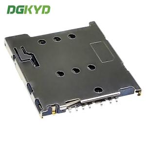 MICRO-SIM card holder 1.42H foolproof type 6+2PUSH suitable for electronic