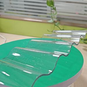 Weather Reisistant UV Coating Clear Plastic Polycarbonate Corrugated Sheet Tiles