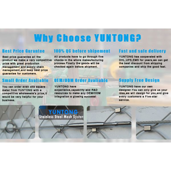 AISI316 7x7 X-Tend Cable Mesh Webnet with Black Oxide Finish