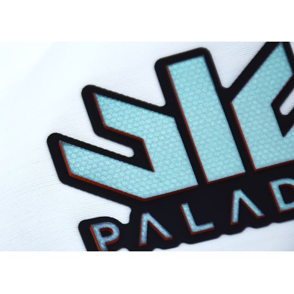 Luminous Rubber Garment Patches 3D Silicone Heat Transfer Label For Ski Suit