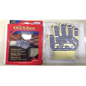 Kelvar Fiber Coating Heat Resistant BBQ Gloves Polyester Inner Materials