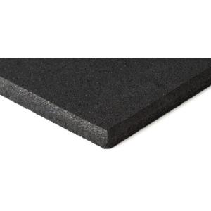 Cheap Square Edge1m X 1m X 15mm Flat Gym Rubber Floor with Beveled Edges Suitable for Commercial or Domestic Use for sale