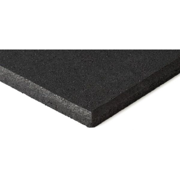Square Edge1m X 1m X 15mm Flat Gym Rubber Floor with Beveled Edges Suitable for