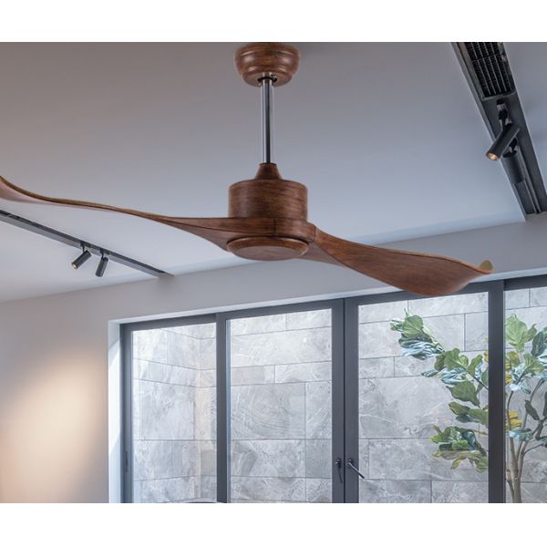 Indoor Retro 52 In European Ceiling Fans ABS Remote Control For Living Room