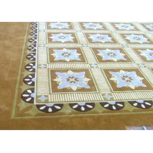 Decorative Handmade Woollen Carpet , 100 Wool Carpet Pile Height 12mm
