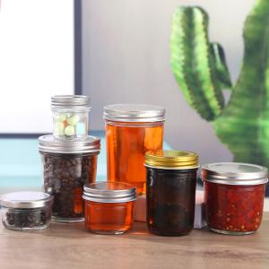 200ml 300ml Mason Glass Storage Jars Eco Friendly Standard Packing