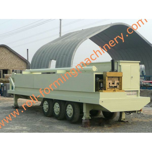 45 # Steel And HRC 58 - 62 K Span Roll Forming Machinery With Vechicle