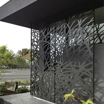 Powder coating steel cut partition or aluminum screen panel for metal screen fence or facade