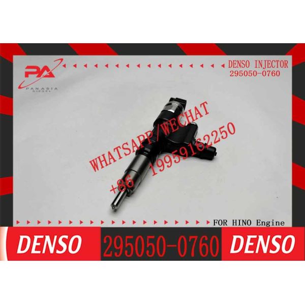 Quality 295050-0760 Denso Diesel Engine Fuel Injector 295050-0760 for Hino N04c 23670-E0380 wholesale