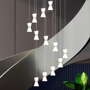 Modern Duplex Staircase Chandelier For Custom LOFT Apartment And Hotel Lobby