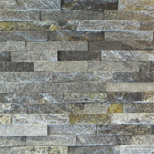 Slate Culture Stone Blue Quartzite Ledge Stone Panels with Flat Face, China Wall