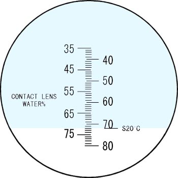 All Copper Contact Lens Optical Refractometer 0.23kg Weight 35-80% Water
