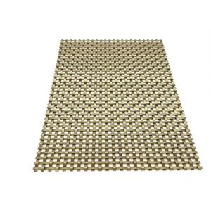 17.5mm Architectural Woven Wire Mesh Facades Perforated Metal Mesh Screen 1.5mm