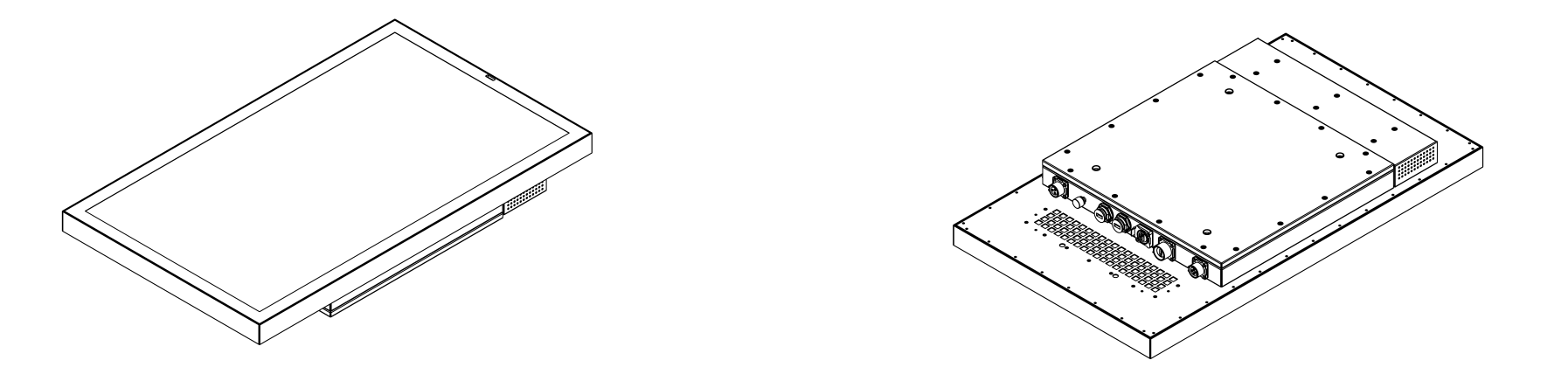 32 Inch 3000cd/m2 High Brightness IP66 Waterproof Outdoor Digital Signage with 178° Viewing Angle and 60Hz Refresh Rate