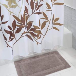 Walmart Bathroom Leaves Plastic Waterproof Thick Window Shower Curtains With
