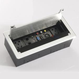 Cheap Meeting Table Hidden Socket Type Table Usb Power Socket With Brush Cover for sale