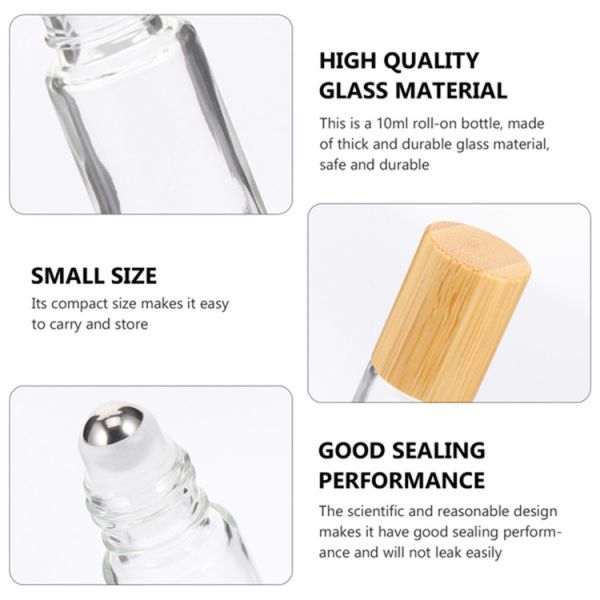 Frosted Roller Bottles Wholesale 10ml Amethyst Roller Bottle Volume Custom Surface Printing