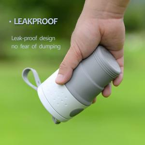 395ml Silicone Foldable Cup Collapsible Coffee Cup Reusable With Lid