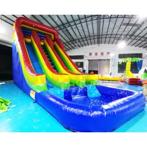 Playground Outdoor Inflatable Water Slides Double Side Jumping Bouncer