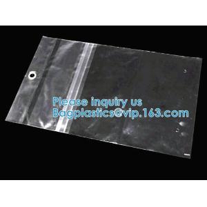 Hanging Hole Resealable apperal Packaging Bags For Clothes, Zipper Plastic Bags