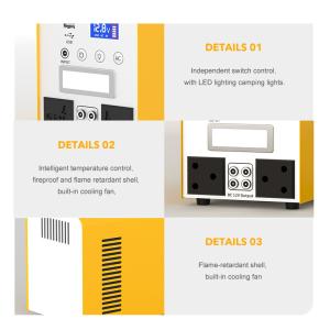 Portable Solar Panel Generator 220V Pure Sine Wave Wireless Charging 250W