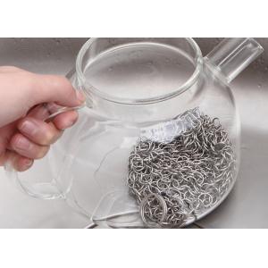 6'' Ss Round Cookware Chainmail Scrubber Cleaning Cast Iron Pan