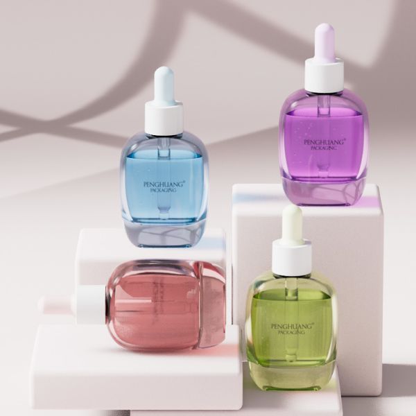 Quality 30ml Glass Serum Dropper Bottle oil serum bottle featuring Silk Screen Hot Stamping Labeling ideal for essential oils and skincare products wholesale