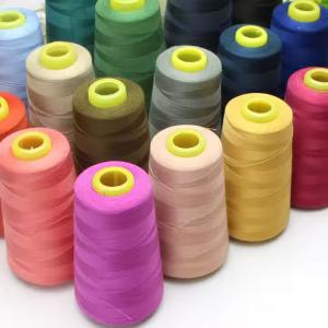 Colourful 100 Spun Polyester Sewing Thread 40 / 2 Low Shrinkage AAA Grade