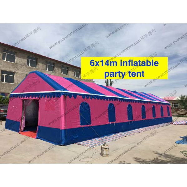 Quality Colorfull PVC Event Tent 6 x 14m , Large Event Tents Inflatable With PVC Windows wholesale