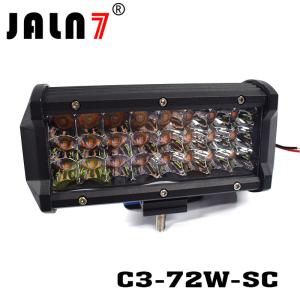 LED Light Bar JALN7 72W 3Rows 2 Colors LED Driving Lamp Super Bright Off Road