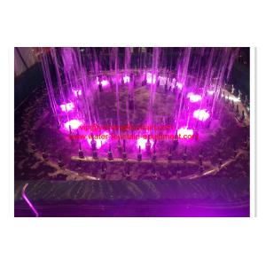 Diameter 2 Meters SS 304 Water Fountain Equipment With Music Controller OEM