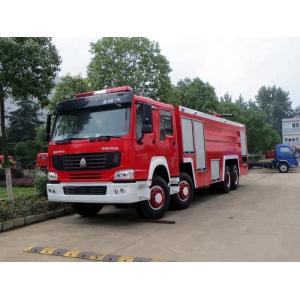 24 Ton 8x4 Water Foam Firefighter Truck , Heavy Rescue Fire Truck D10 Series Engine