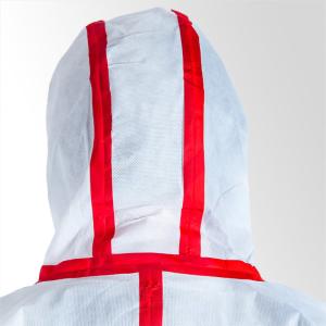 ISO13982 Type 5 6 Disposable Coveralls One Time Use Polypropylene SMS Disposable