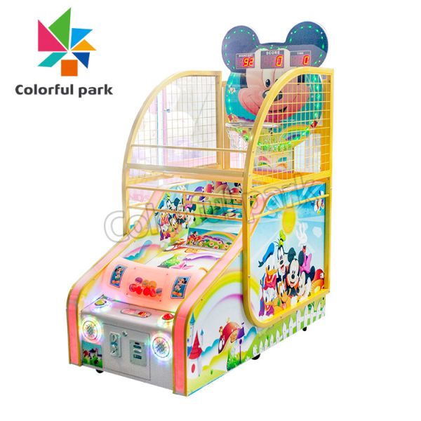 Quality Mickey Mouse Kid Arcade Machine , 80W Mini Basketball Arcade Machine wholesale