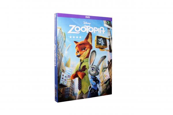 Quality Free DHL Shipping@2016 New HOT Disney DVD Movies Cartoon Moveis Zootopia Wholesale!! wholesale