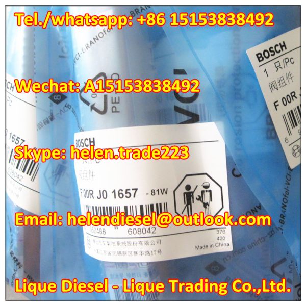 Quality Bosch Original  Injector Valve F 00R J01 657 ,F00RJ01657  Fit 0 0445120078, 0445120124, 0445120247,0445120262,0445120263 wholesale