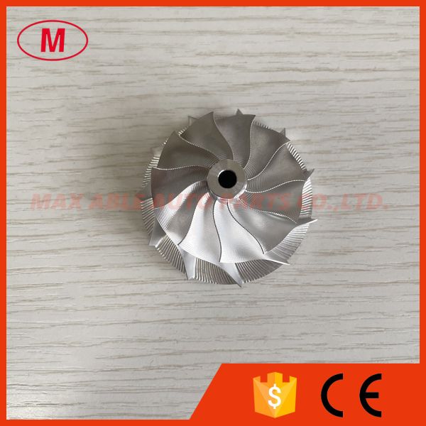 Quality K04 40.80/51.00mm 11+0 blades Point Milling Snake Curve turbo milling/aluminum 2618/billet compressor wheel wholesale