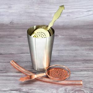 19*10.3CM 304 SS Hawthorne Spring Bar Cocktail Strainer ISO9001 Bar Tool Set