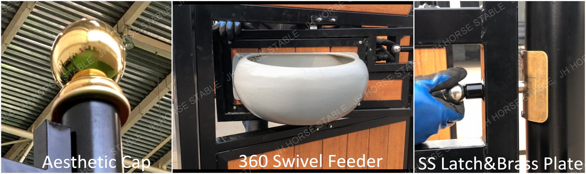 High Quality European Style Stables Galvanized Bamboo Filling Permanent Stables