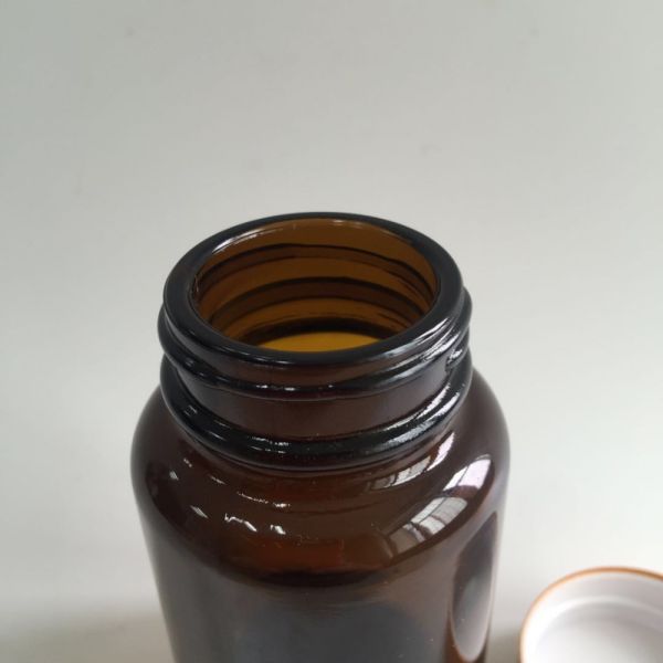 60ml Glass Brown Medicine Bottles AS And PP Material With Aluminium Screw Cap
