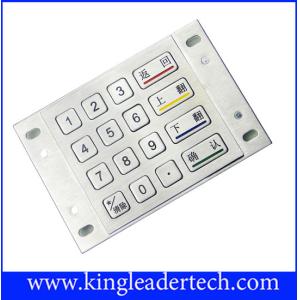 Panel Mount Numeric Metal Keypad In 4 x 4 Matrix For Game Machine And Kiosk