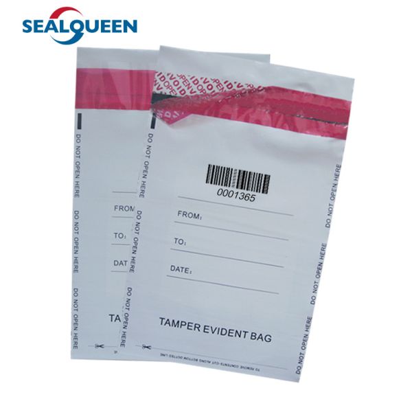 Quality Opaque Packing Tamper Evident Security Bags Custom Plastic Self Seal wholesale