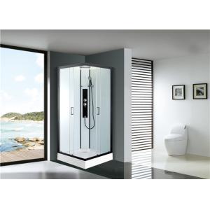 China Free Standing Quadrant Shower Cubicles With Transparent Tempered Glass Fixed Panel on sale