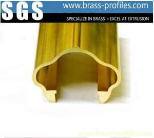 Cheap Brass Extruding Handrailing / Brass Stair Handrails for Constrution Design for sale