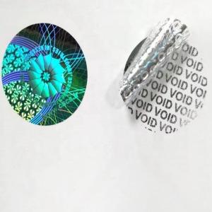 Adhesive Smooth Custom Hologram Stickers Tamper Proof Security Seal Label