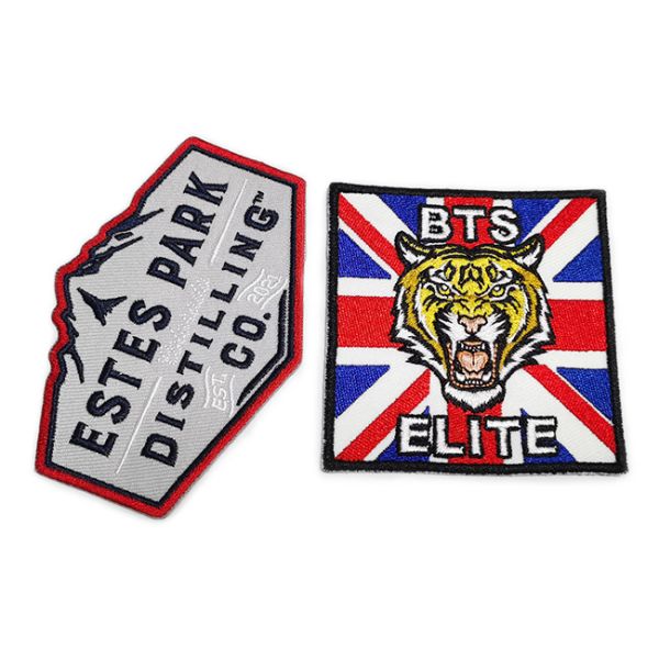 Fashion Custom Made Embroidered Patches Washable Iron On Fabric Patches