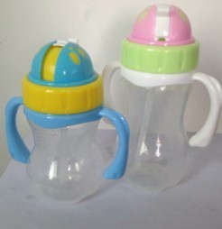 Quality PP baby water training cup with straw 180ml,210ml,330ml wholesale