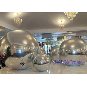 Custom Giant Inflatable Mirror Ball Colorful Sealed Silver Inflatable Mirror