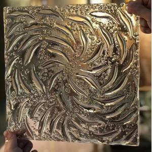 China Decorative Tempered Art Glass Partition Screen 6mm to 19mm Thick Hot Melting on sale