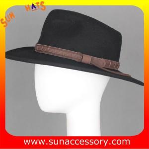 2050377 Sun Accessory customized winter 100% wool felt fashion style fedora hats